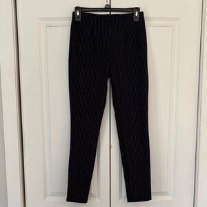 🪷Calvin Klein Women's Navy Pinstripe Ankle Pants, Sz 4, EUC